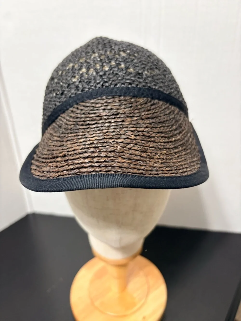 Women’s Woven Summer Cap - Black/Brown